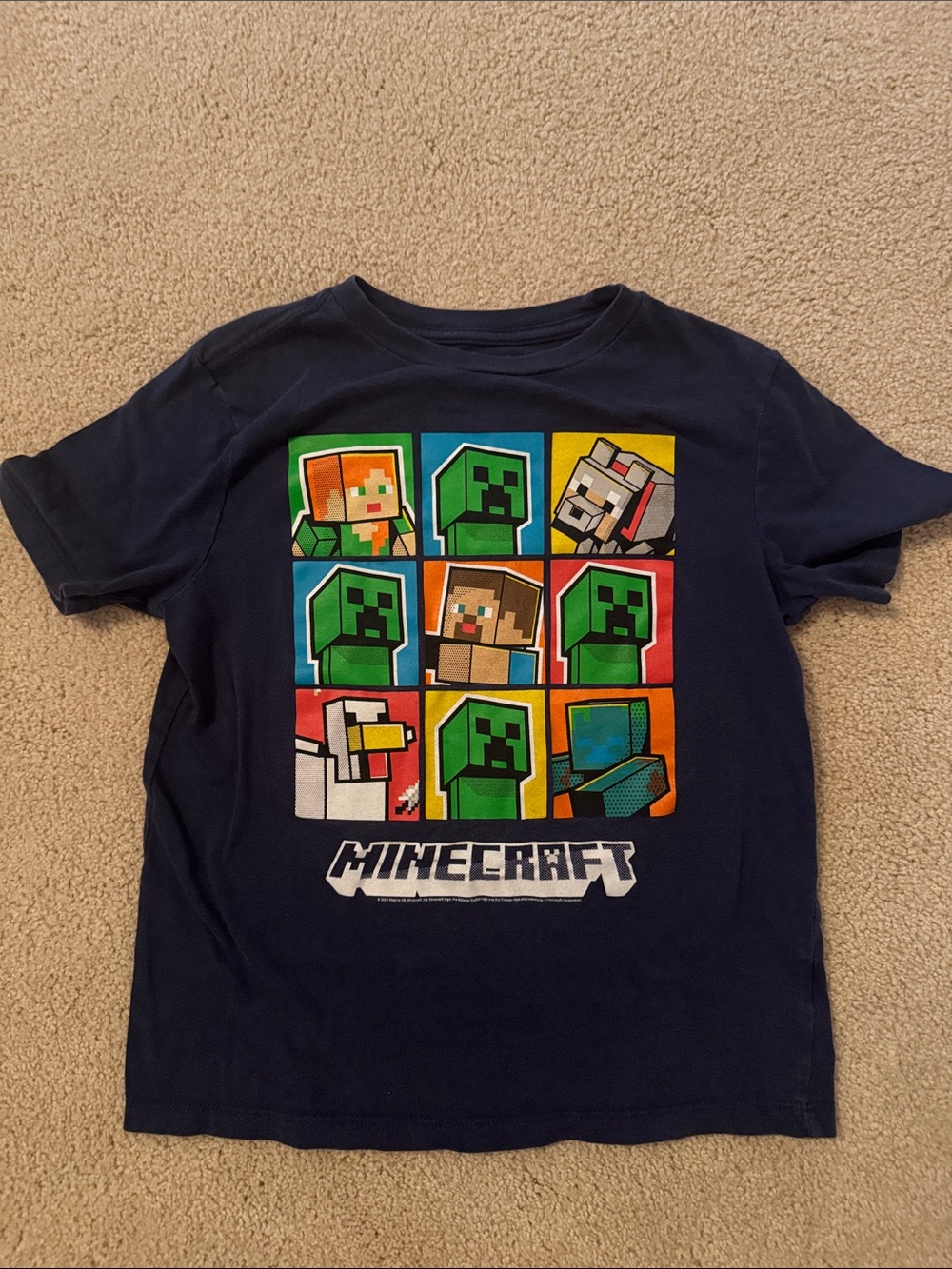 Boys' Minecraft navy Graphic Tee